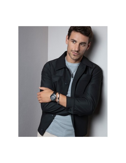 Viceroy 46845-57 Men's Watch Steel & Leather Black Bezel