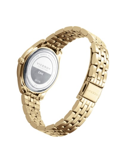 Viceroy 401236-65 Women's Gold IP Steel Watch with Green Dial