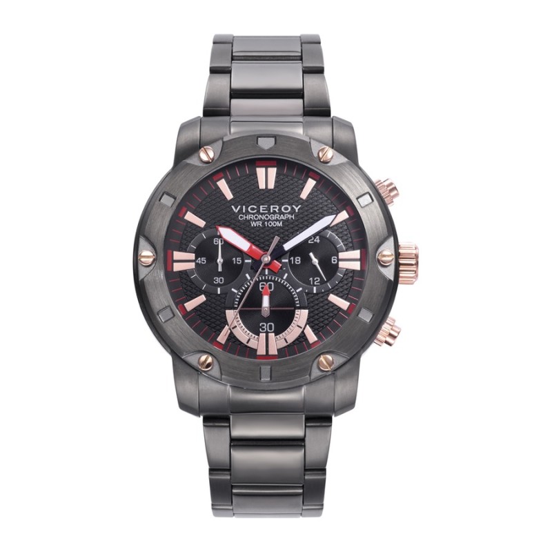 Reloj Viceroy 401275-57 Cronógrafo acero IP gris hombre