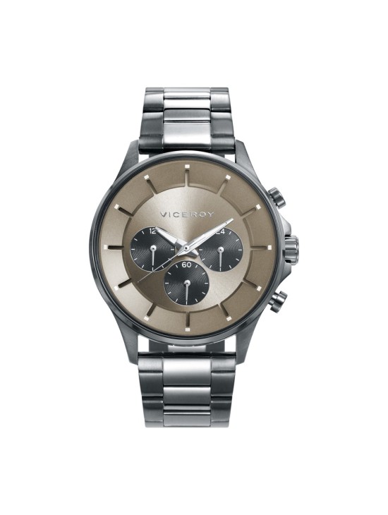 Viceroy 42391-17 Men's Gray IP Steel Multifunction Watch Elegant