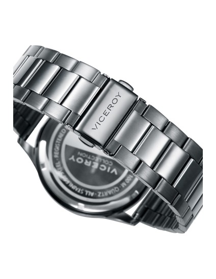 Relógio Viceroy 42391-17 Homem Aço IP Cinza Multifunções Elegante