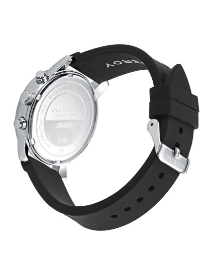 Viceroy 41147-55 Men's Steel Watch with Black Strap