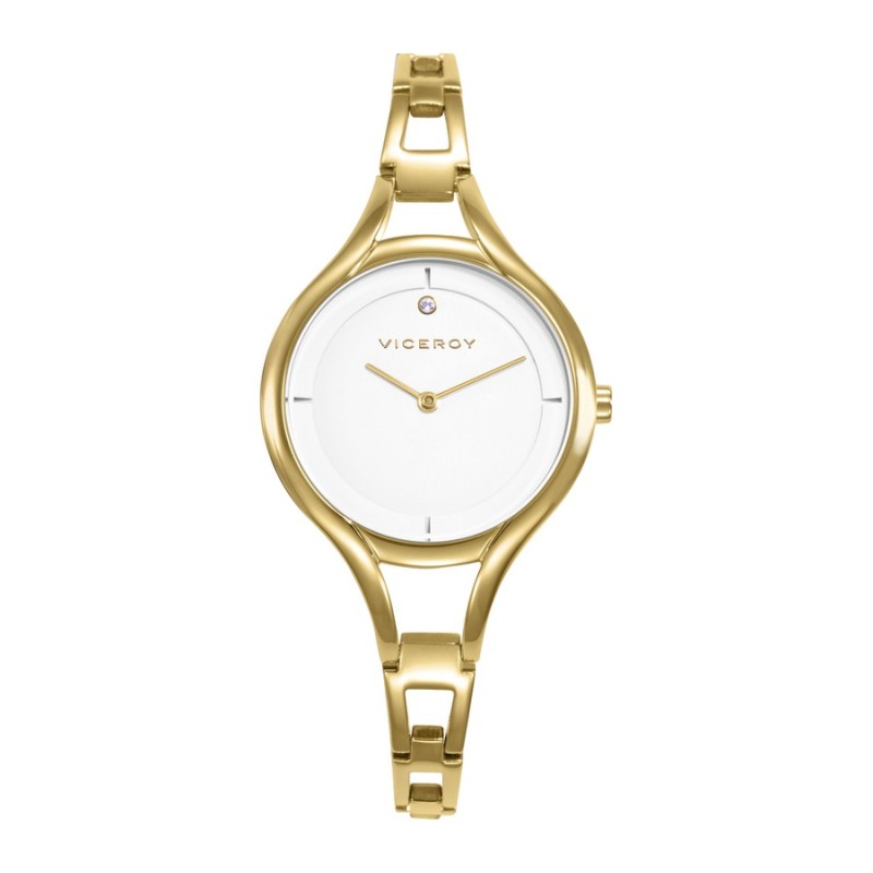 Reloj Viceroy 42448-07 Mujer acero IP dorado esfera blanca