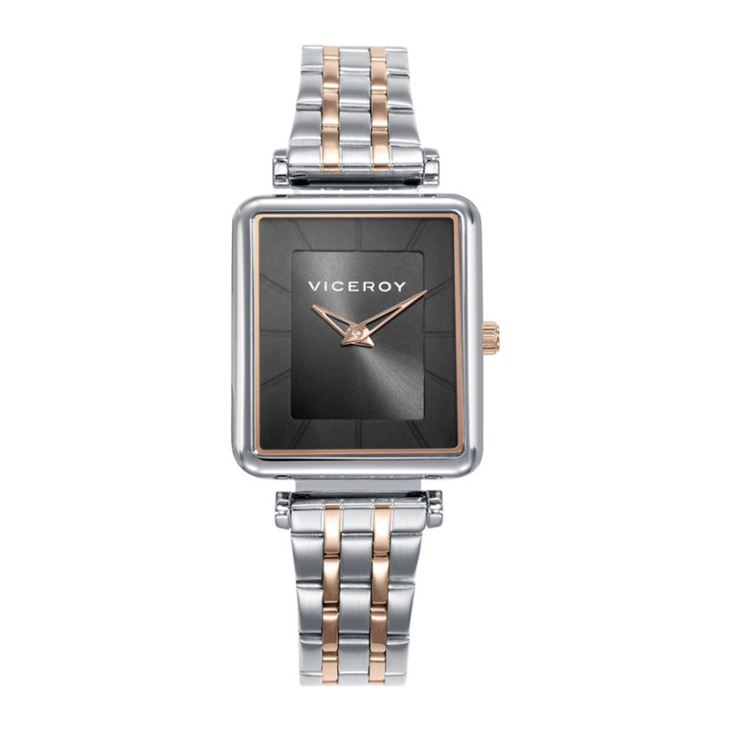 Reloj Viceroy 401240-57 Mujer Acero con baño IP rosa y esfera negra