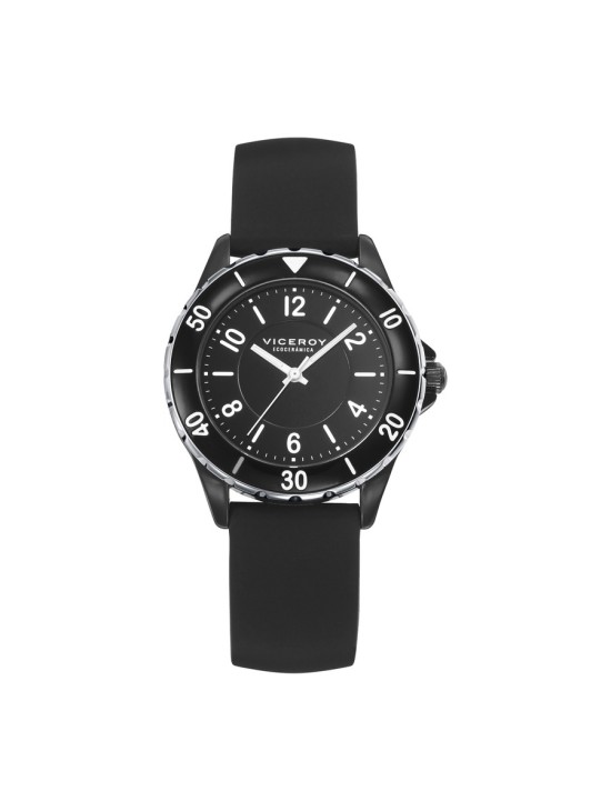 Relógio Viceroy 41116-59 Mulher Aço com Bisel Ecocerâmica Preto