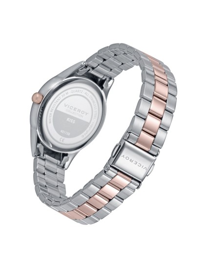Relógio Viceroy Mulher 401158-57 Aço Bicolor IP Rosa 32mm