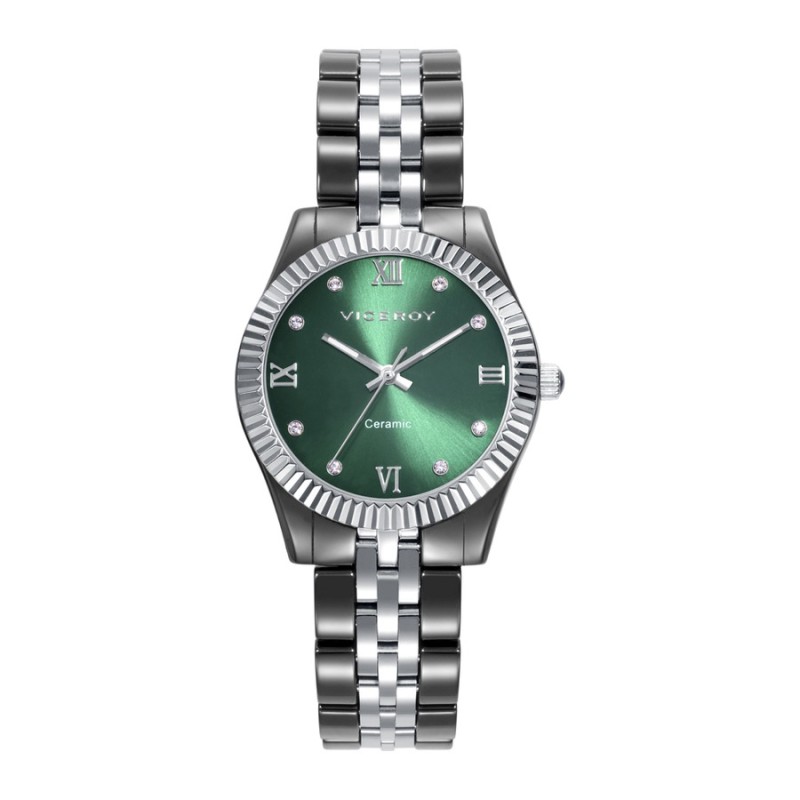 Relógio Viceroy Mulher 41124-63 Aço e Cerâmica Preta