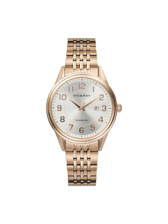 Reloj Viceroy 401072-85 Mujer Acero IP rosa con esfera plateada