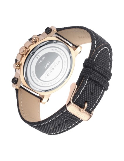 Reloj Viceroy 401315-47 Hombre acero baño rosa y nylon negro
