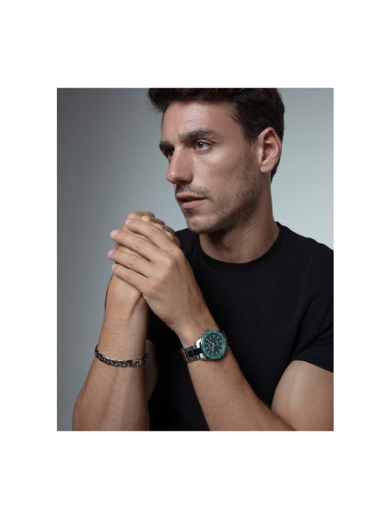Reloj Viceroy 401399-67 Hombre Acero y Cerámica Esfera Verde