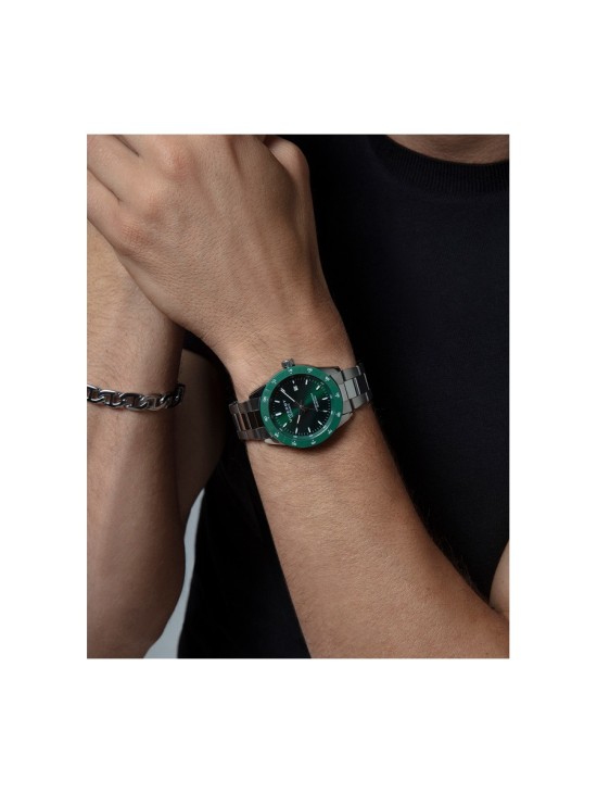 Viceroy 401399-67 Men's Watch Steel & Ceramic Green Dial