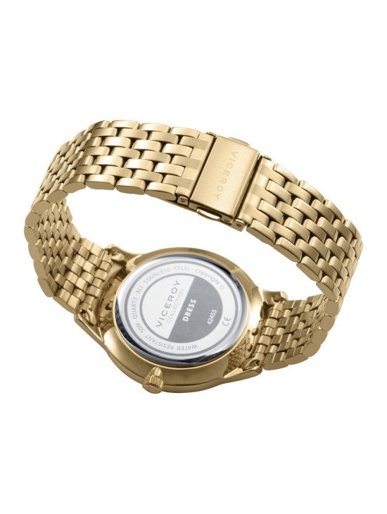 Viceroy 42455-63 Men's Gold Steel Watch with Green Dial