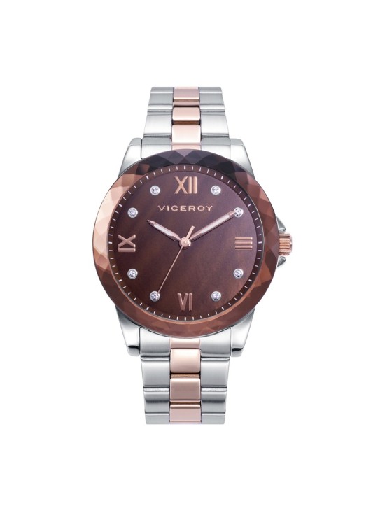 Viceroy 401162-43 Women's Bicolor Stainless Steel Watch IP Rose