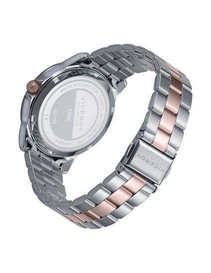 Viceroy 401162-43 Women's Bicolor Stainless Steel Watch IP Rose