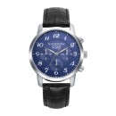 Viceroy Watch 41147-35 Men's Steel with Black Leather Strap