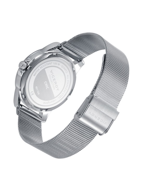 Reloj Viceroy 401166-93 Mujer Acero con malla milanesa y bisel