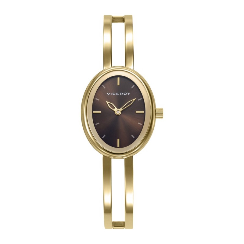 Relógio Viceroy 401304-47 Mulher Aço IP Dourado Esfera Castanha