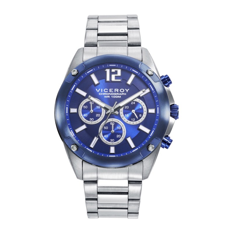 Relógio Viceroy 401397-35 Homem Aço IP Azul Cronógrafo Elegante
