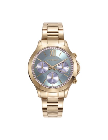 Relógio Viceroy 42434-63 Mulher Aço com Banho Dourado Elegante