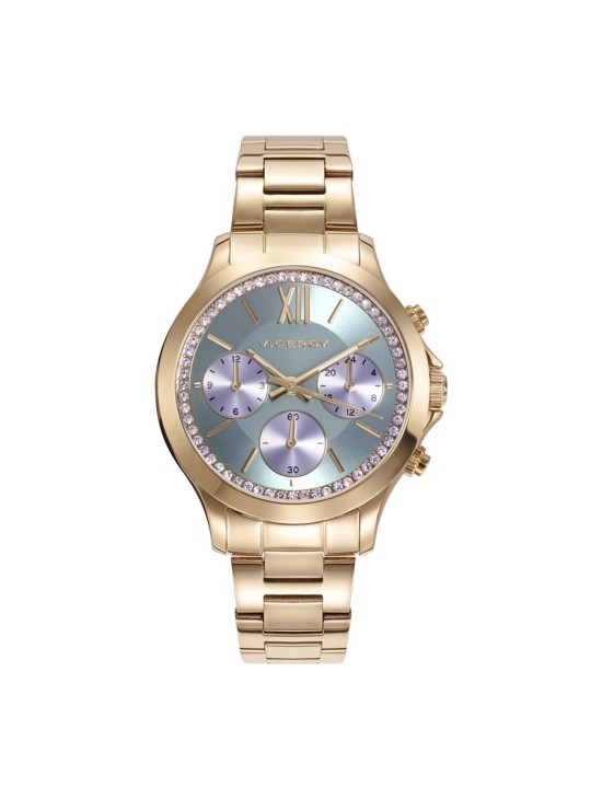 Relógio Viceroy 42434-63 Mulher Aço com Banho Dourado Elegante