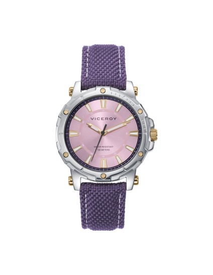 Reloj Viceroy 401178-77 Mujer Acero y nylon morado