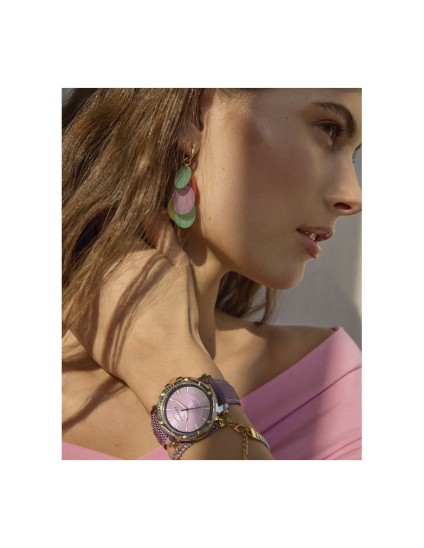 Relógio Viceroy 401178-77 Mulher Aço e Nylon Roxo