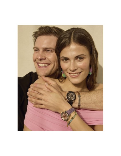 Relógio Viceroy 401178-77 Mulher Aço e Nylon Roxo