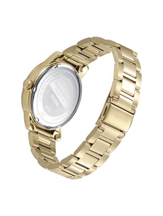 Relógio Viceroy 41145-33 Homem em Aço com Banho Dourado Sofisticado