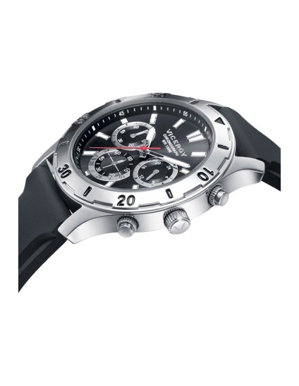 Viceroy 401133-57 Men's Steel Chronograph Watch with Black Strap