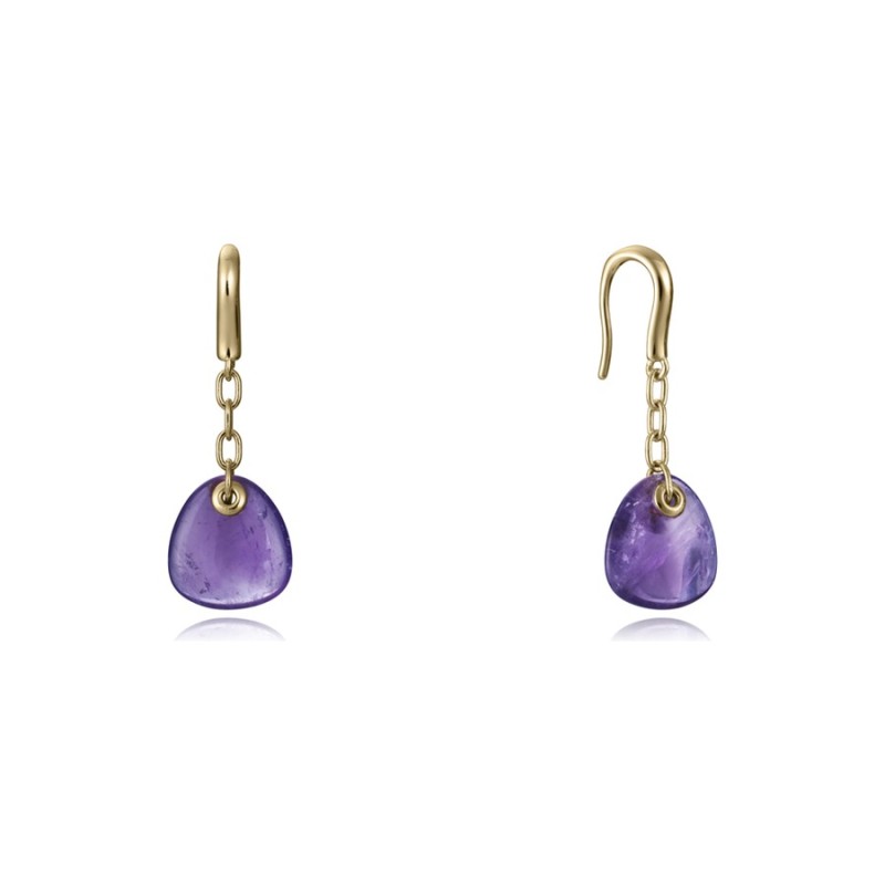 Brincos Sra Jewels 13172E100-47 Prata com banho de ouro mulher