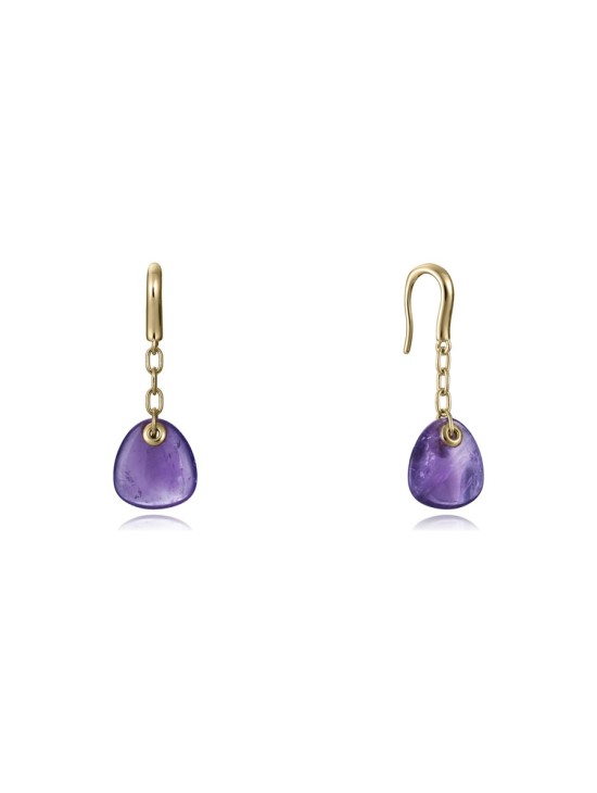 Pendientes Sra Jewels 13172E100-47 Plata De Ley baño de oro mujer