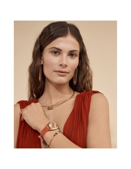 Colar Viceroy 14027C01012 Mulher Aço IP Dourado com Cristais