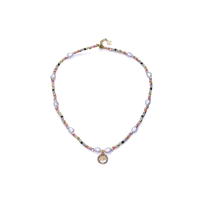 Collar Viceroy 14091C01019 Mujer acero con baño IP dorado