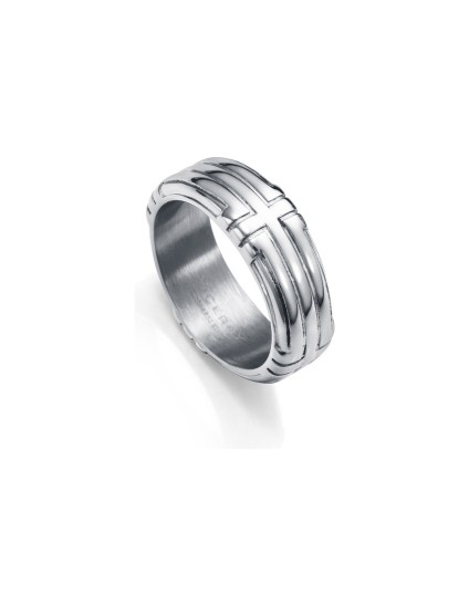 Viceroy Men's Stainless Steel Ring 14113A02000 Silver Shine