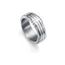 Viceroy Ring 14113A02200 Men Silver Steel with Glossy Finish