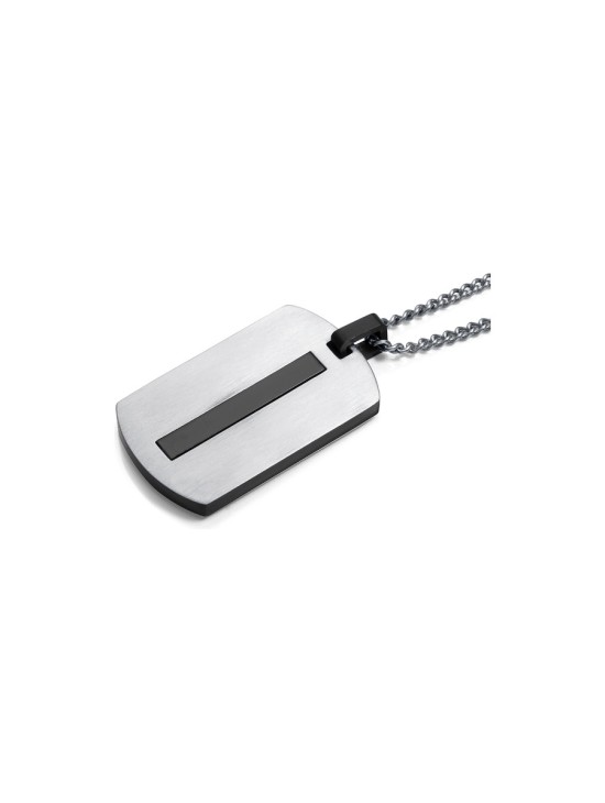 Colar Viceroy 14114C01010 Homem Aço IP Preto Placa Bicolor