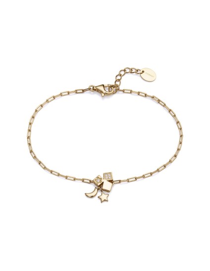 Pulsera Viceroy 13139P100-30 Mujer Plata de Ley baño oro