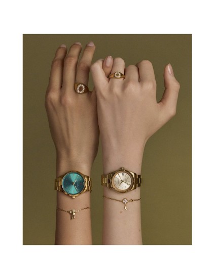 Viceroy 13139P100-30 Women's Sterling Silver Gold Plated Bracelet