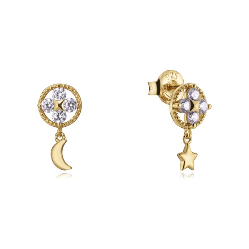 Pendientes Viceroy Trend 13140E100-30 Mujer Plata de Ley y baño oro