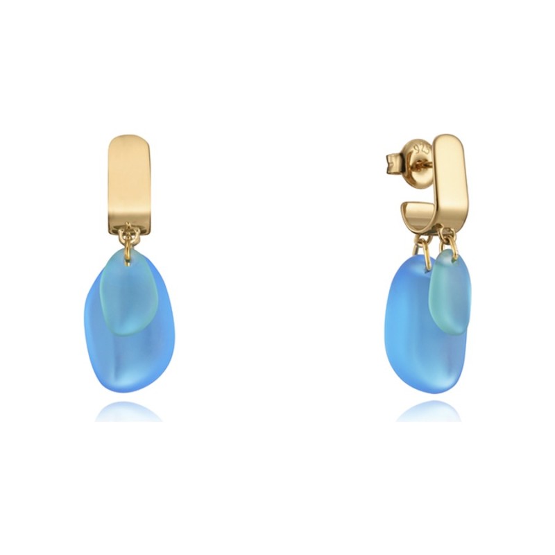 Viceroy Elegant 13142E100-59 Women's Sterling Silver Gold Earrings