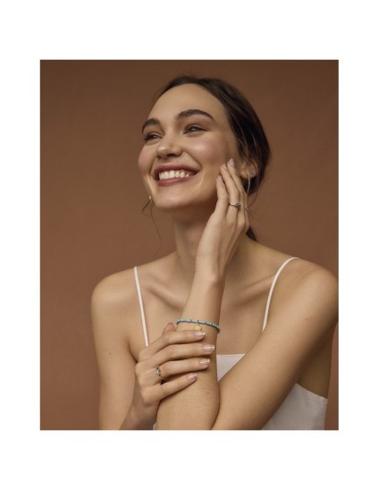 Viceroy Trend 13145P100-43 Women's Silver Bracelet with Gold Platin