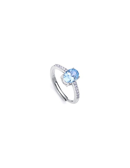 Anillo Viceroy 13155A015-33 mujer plata ley baño rodio circonitas