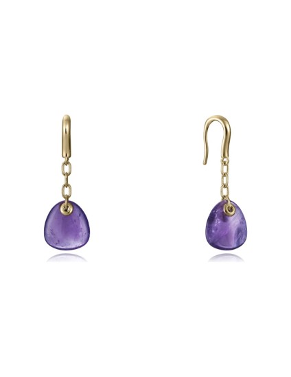 Pendientes Sra Jewels 13172E100-47 Plata De Ley baño de oro mujer