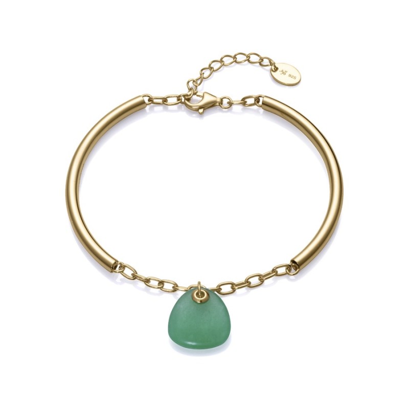 Pulsera Sra Jewels 13172P100-42 Plata de Ley con baño de oro mujer
