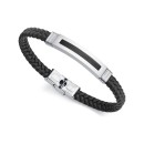 Pulsera Viceroy Magnum 14016P01010 Hombre Acero con IP negro y piel negra