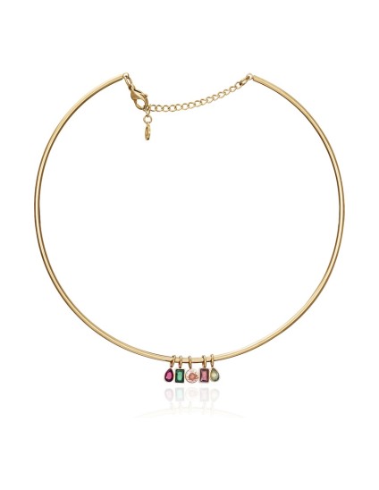 Collar Viceroy 14027C01012 Mujer Acero IP dorado con cristales