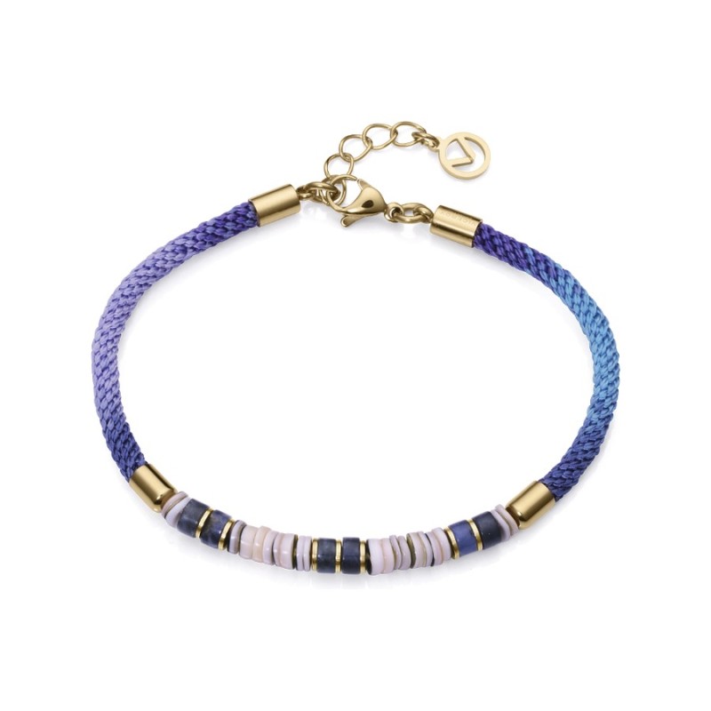 Pulsera Viceroy Kiss 14039P01013 Mujer en acero con baño IP dorado y cordón