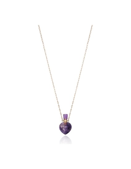 Viceroy Women's Necklace 14046C01012 Gold IP Steel with Amethyst