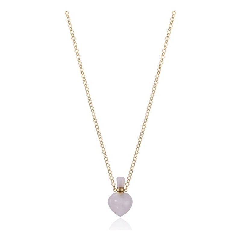 Collar Viceroy 14046C01017 Mujer Acero IP dorado y cuarzo rosa