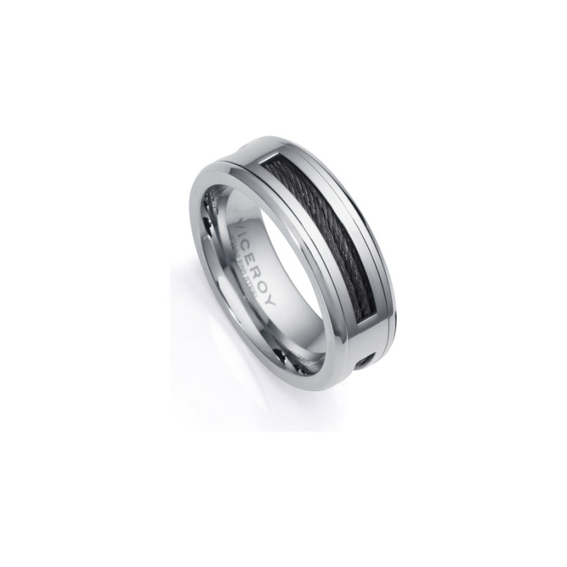 Viceroy Magnum 14066A02000 Men's Black IP Steel Ring